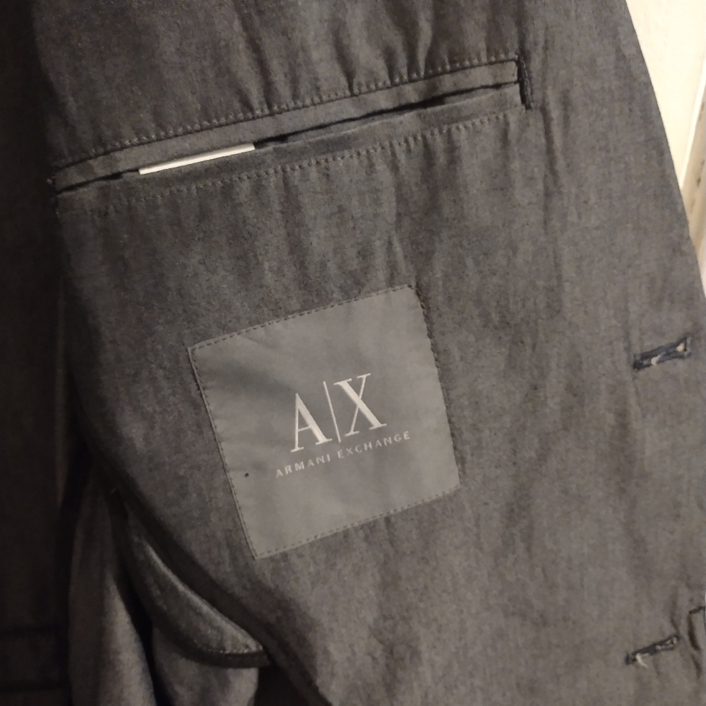 Armani Exchange Men's Charcoal Jacket (L) - Picture 9 of 11
